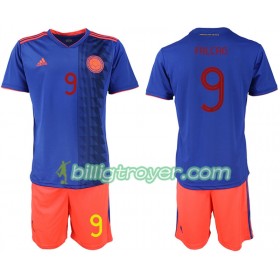 Billige Fotballdrakter Colombia FALCAO 9 Barn Bortedraktsett Copa América 2019 Kortermet